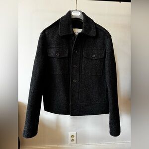 Men's Burberry Dark Grey Wool Jacket